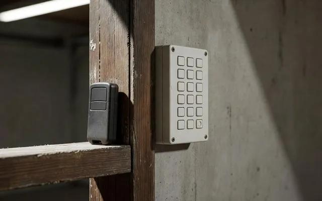 A remote handset and wall keypad